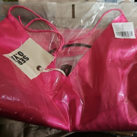 SER.O.YA Rachel Top In Fuchsia Purple Size XS NWT - Picture 6 of 6